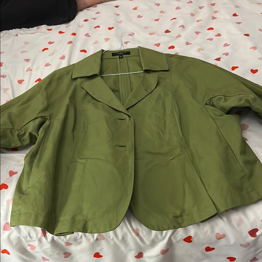 Talbots Green Blazer Relaxed Fit Suit Jacket